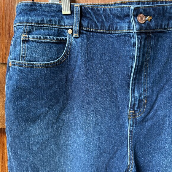 NWT Talbots Blue Denim High Waist Relaxed Stillwell Wash Jean in Women's 16 - Picture 7 of 13